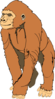 Brown Ape Clip Art